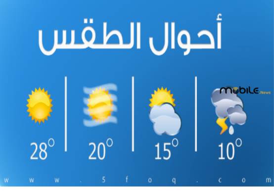 حالة الطقس اليوم 