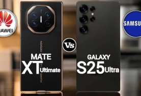 هواوي Mate XT Ultimate وسامسونج جالاكسي S25 Ultra