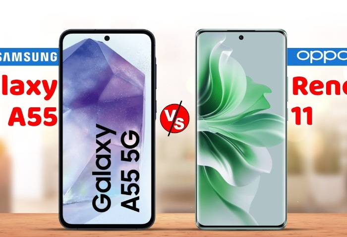 Samsung Galaxy A55 وOppo Reno 12 5G