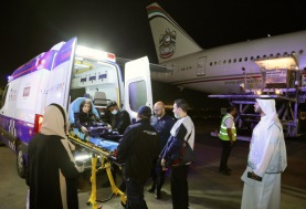 وصول دفعة جديدة من الجرحى الفلسطينيين ومرضى السرطان إلى الإمارات للعلاج