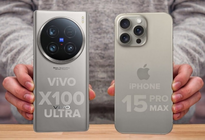 Apple iPhone 15 Pro Max وهاتف vivo X100 Ultra