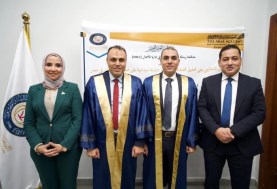 منح الدكتوراه في إدارة الأعمال لمديري المصرية للاتصالات أحمد عبد اللاه وأبو بكر عبد اللاه في احتفالية أكاديمية رفيعة