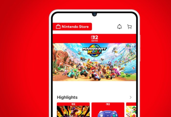 تطبيق Nintendo Store