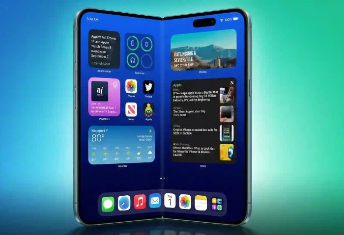 أول آيفون قابل للطي