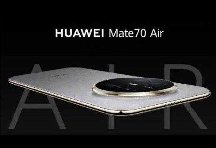 Huawei Mate 70 Air.. رائد نحيف ببطارية عملاقة وشاشة كبيرة