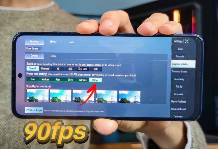 هواتف تدعم 90 فريم للألعاب