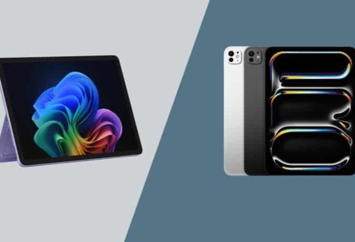 Surface Pro و iPad Pro M4 Surface Pro و iPad Pro M4