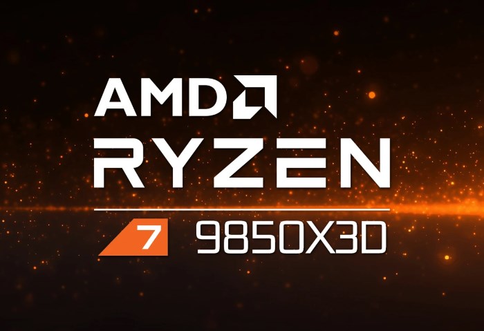 المعالج Ryzen 7 9850X3D