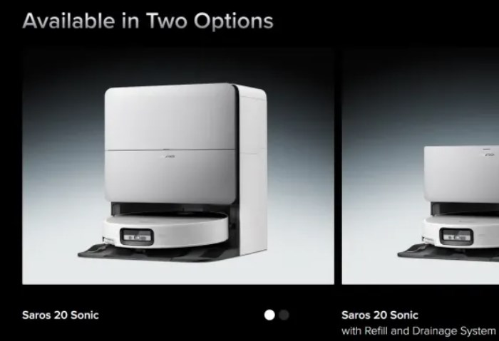 المكنسة الروبوتية Roborock Saros 20 Sonic