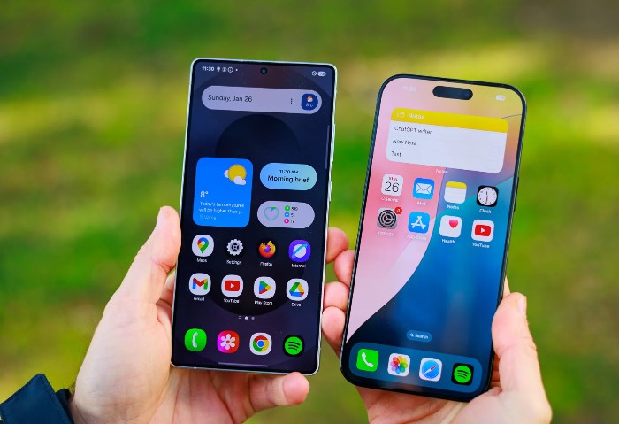 Samsung Galaxy S25 Ultra وiPhone 16 Pro Max