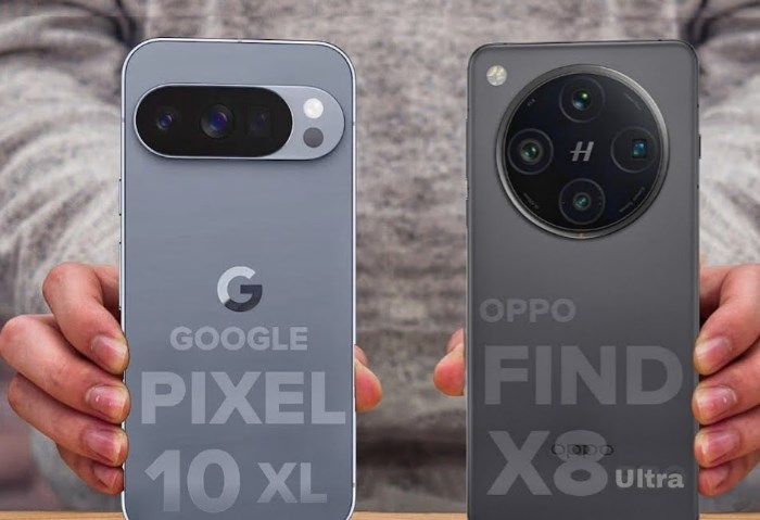 Google Pixel 10 Pro وOppo Find X8 Ultra