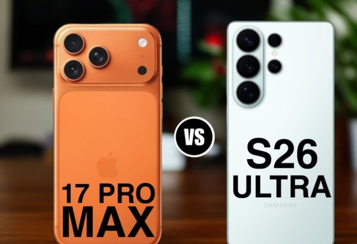 Galaxy S26 Ultra وiPhone 17 Pro Max