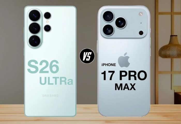 Galaxy S26 Ultra وiPhone 17 Pro Max