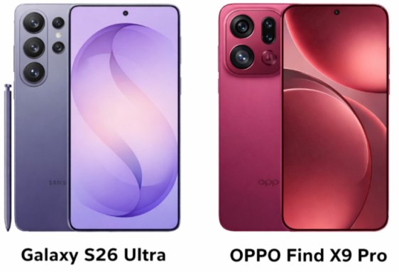 Galaxy S26 Ultra وOPPO Find X9 Pro