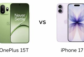 مقارنة OnePlus 15T ضد iPhone 17