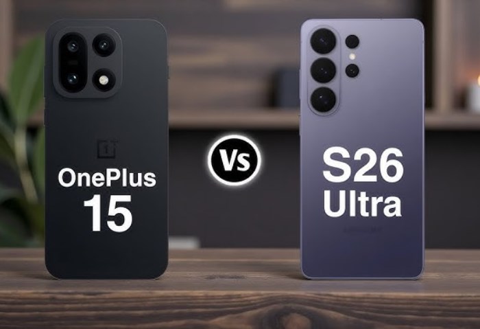 OnePlus 15T و Samsung Galaxy S26 Ultra