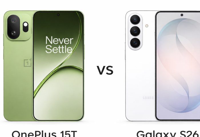 OnePlus 15T vs Samsung Galaxy S26