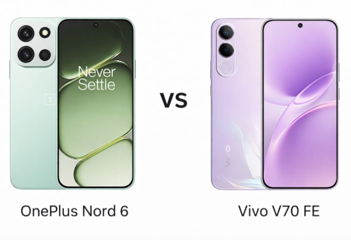 OnePlus Nord 6 vs Vivo V70 FE