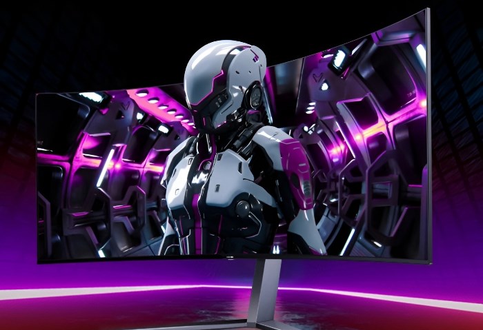 The new AOC Agon Pro gaming monitor features a 34-inch curved dsiplay with an QD-OLED panel.