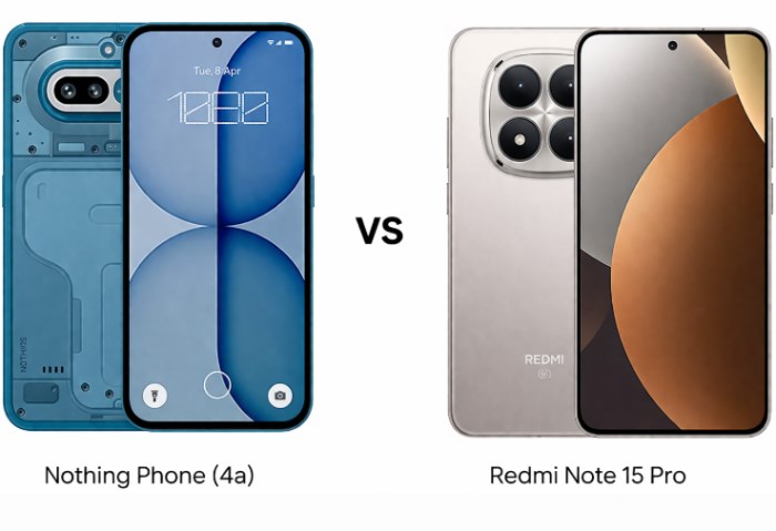 Nothing Phone (4a) vs Redmi Note 15 Pro