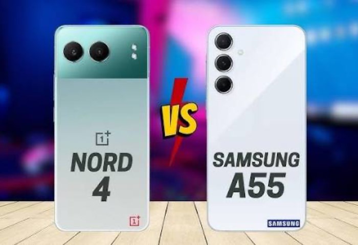 Samsung Galaxy A55 vs OnePlus Nord 4.. منافسة قوية في الفئة المتوسطة