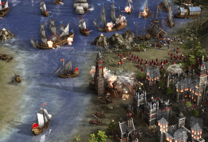 naval battle in Cossacks 3