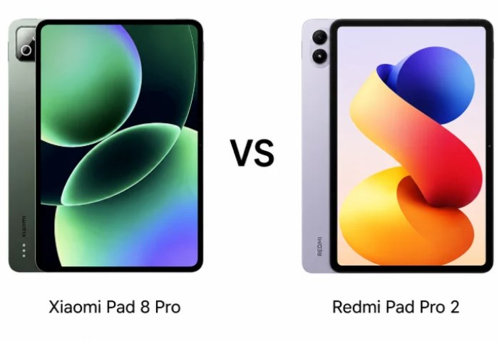 Xiaomi Pad 8 Pro vs Redmi Pad Pro 2