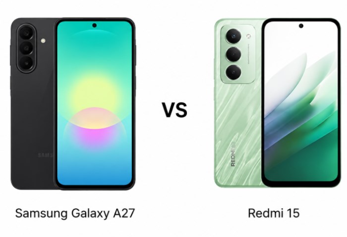 Samsung Galaxy A27 vs Redmi 15