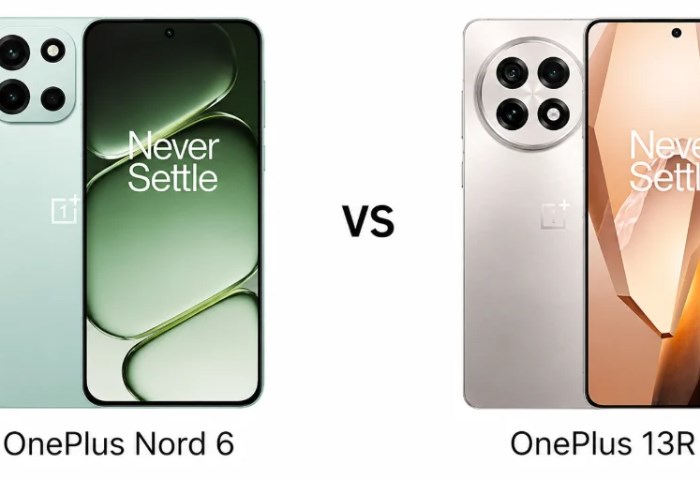 OnePlus Nord 6 vs OnePlus 13R
