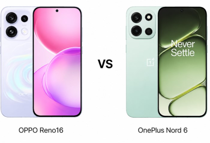 OPPO Reno16 vs OnePlus Nord 6 Comparison