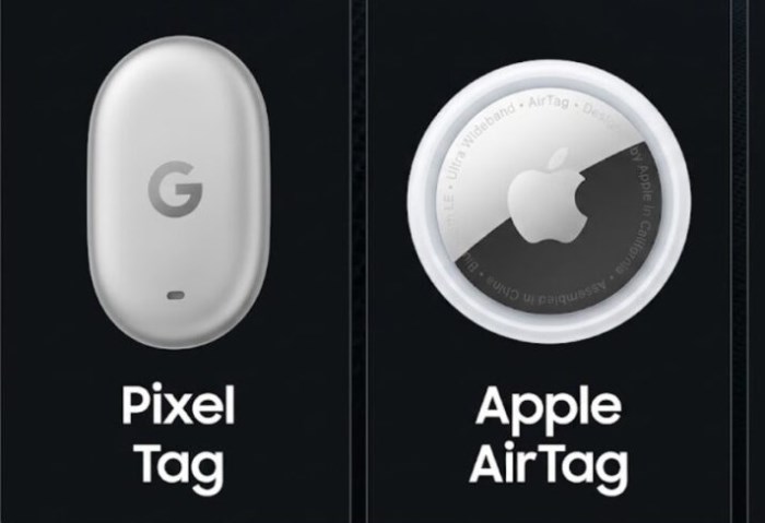 Pixel Tag vs AirTag vs Galaxy SmartTag2